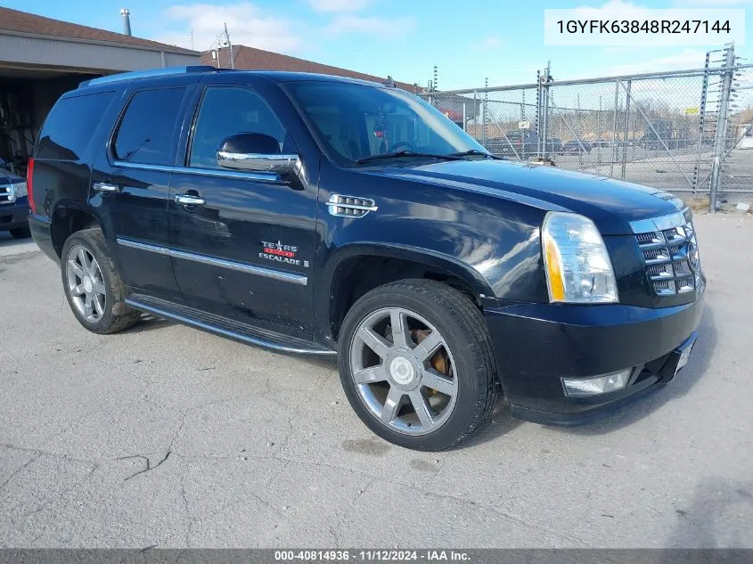 1GYFK63848R247144 2008 Cadillac Escalade Standard