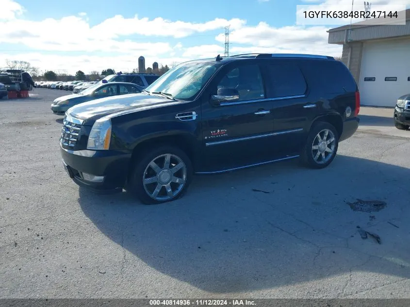 1GYFK63848R247144 2008 Cadillac Escalade Standard