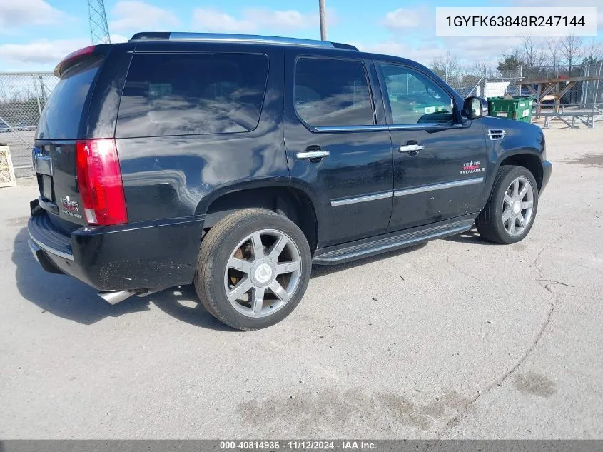 1GYFK63848R247144 2008 Cadillac Escalade Standard