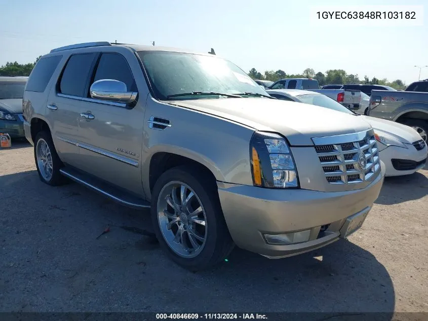 2008 Cadillac Escalade Standard VIN: 1GYEC63848R103182 Lot: 40846609