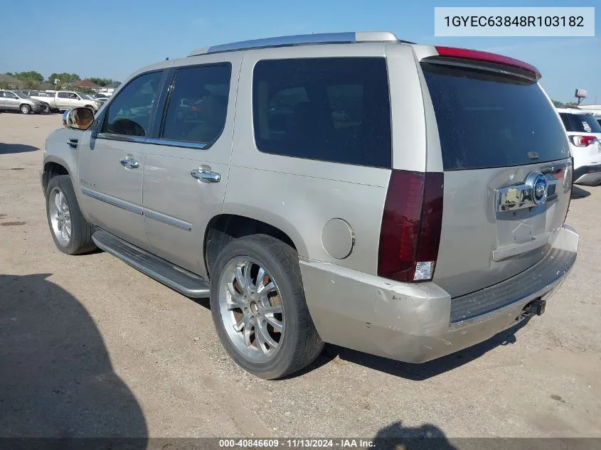 2008 Cadillac Escalade Standard VIN: 1GYEC63848R103182 Lot: 40846609