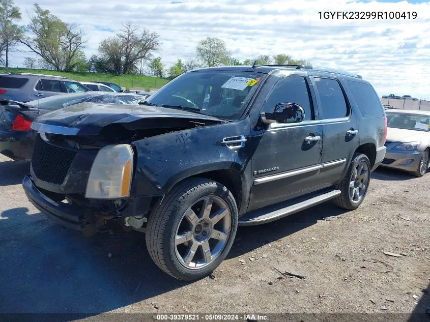 2009 Cadillac Escalade Standard VIN: 1GYFK23299R100419 Lot: 39379521