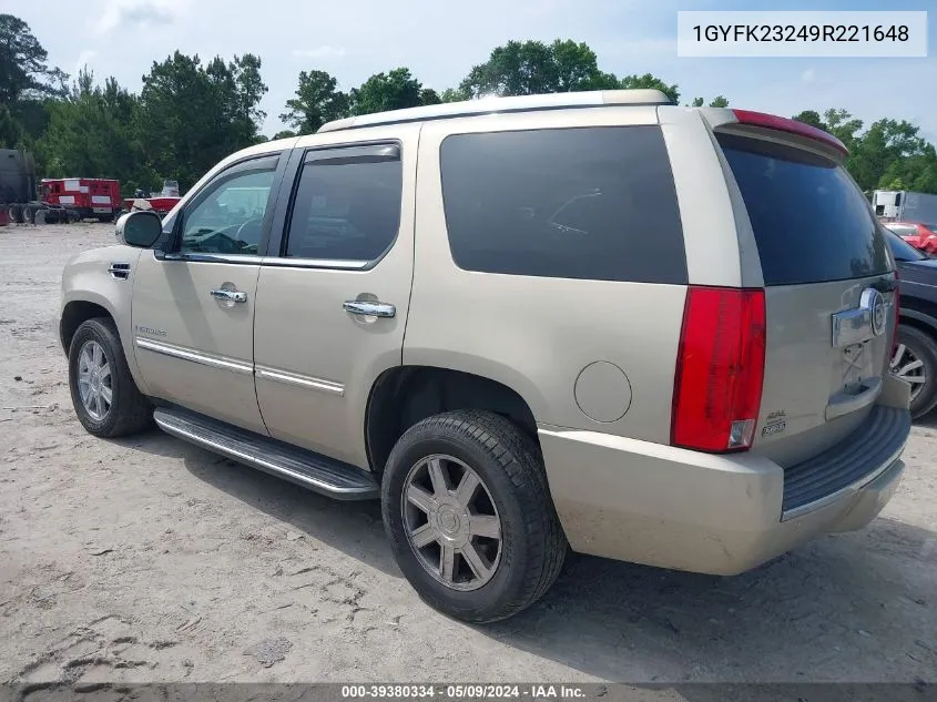 1GYFK23249R221648 2009 Cadillac Escalade Standard