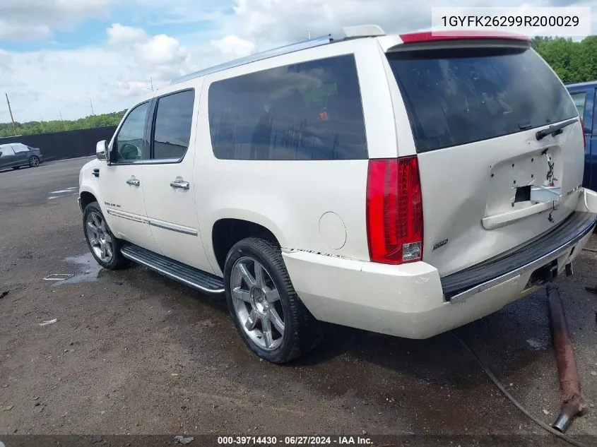 2009 Cadillac Escalade Esv Standard VIN: 1GYFK26299R200029 Lot: 39714430