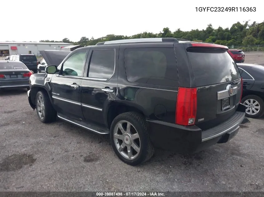 1GYFC23249R116363 2009 Cadillac Escalade Standard