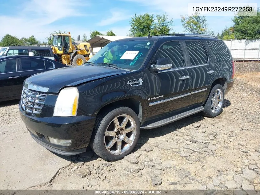 2009 Cadillac Escalade Standard VIN: 1GYFK23249R272258 Lot: 40254719