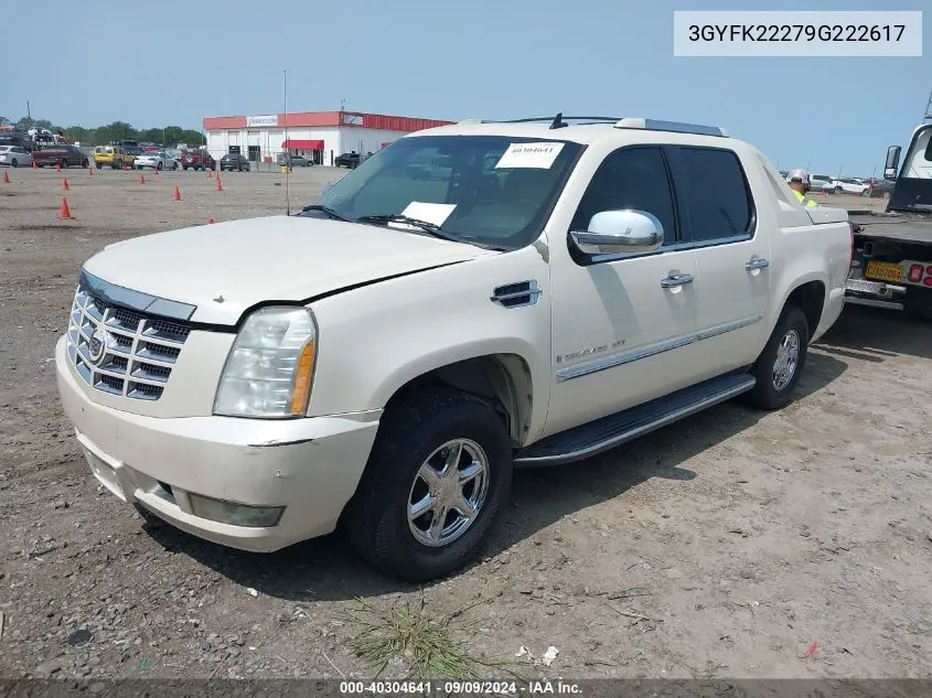 2009 Cadillac Escalade Ext Standard VIN: 3GYFK22279G222617 Lot: 40304641