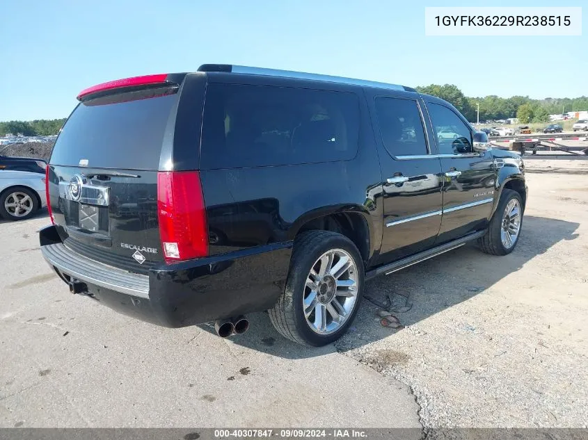 2009 Cadillac Escalade Esv Platinum Edition VIN: 1GYFK36229R238515 Lot: 40307847