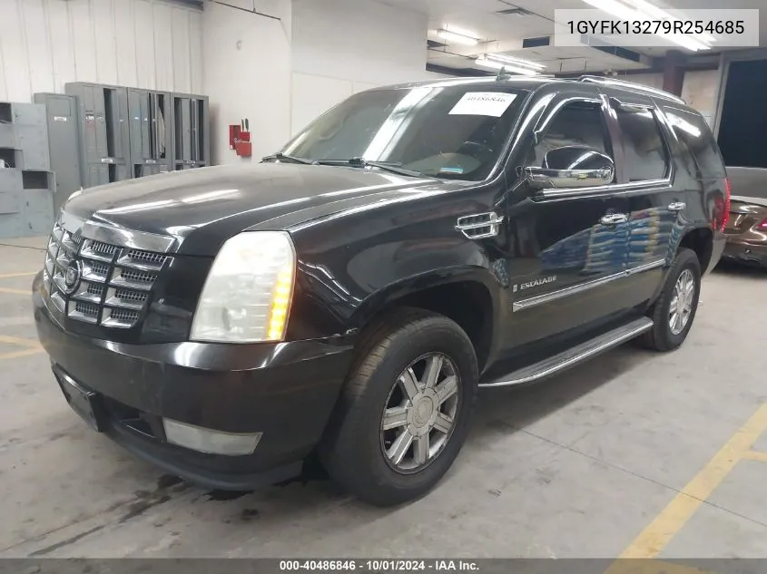 2009 Cadillac Escalade VIN: 1GYFK13279R254685 Lot: 40486846