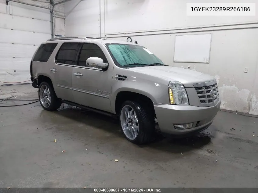 2009 Cadillac Escalade Standard VIN: 1GYFK23289R266186 Lot: 40598657