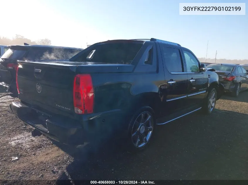 2009 Cadillac Escalade Ext Standard VIN: 3GYFK22279G102199 Lot: 40658003