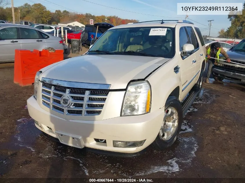 2009 Cadillac Escalade Standard VIN: 1GYFK23249R112364 Lot: 40667644