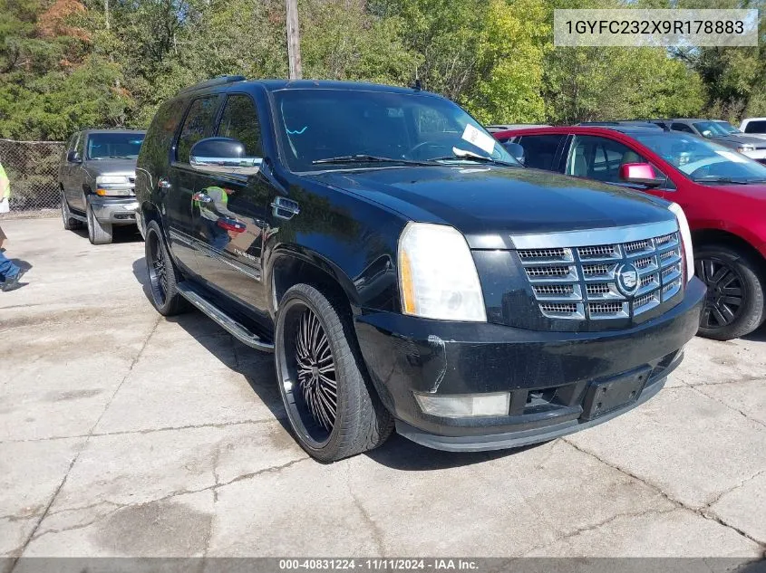 2009 Cadillac Escalade Standard VIN: 1GYFC232X9R178883 Lot: 40831224