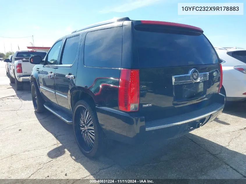 2009 Cadillac Escalade Standard VIN: 1GYFC232X9R178883 Lot: 40831224