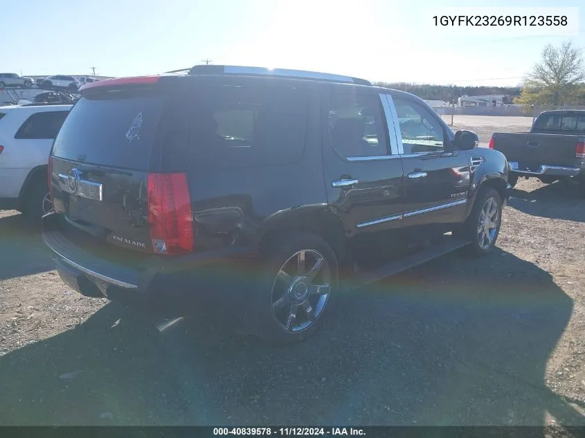 2009 Cadillac Escalade Standard VIN: 1GYFK23269R123558 Lot: 40839578