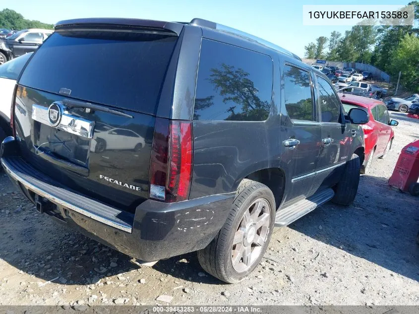 1GYUKBEF6AR153588 2010 Cadillac Escalade Luxury