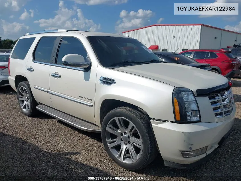 2010 Cadillac Escalade Standard VIN: 1GYUKAEFXAR122984 Lot: 39767946