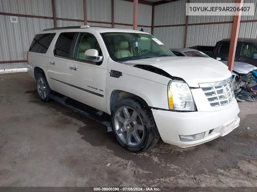 2010 Cadillac Escalade Esv Premium VIN: 1GYUKJEF9AR206407 Lot: 39800390