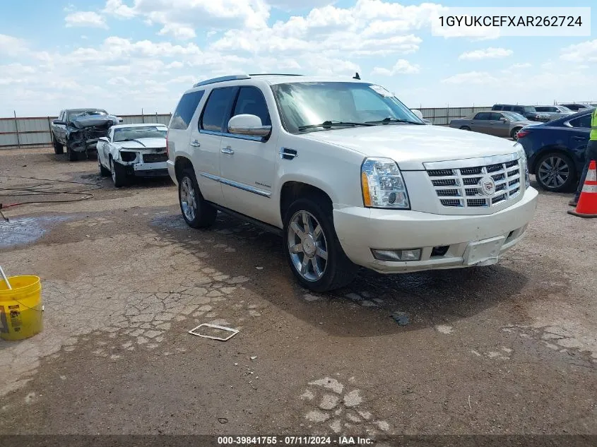 1GYUKCEFXAR262724 2010 Cadillac Escalade Premium