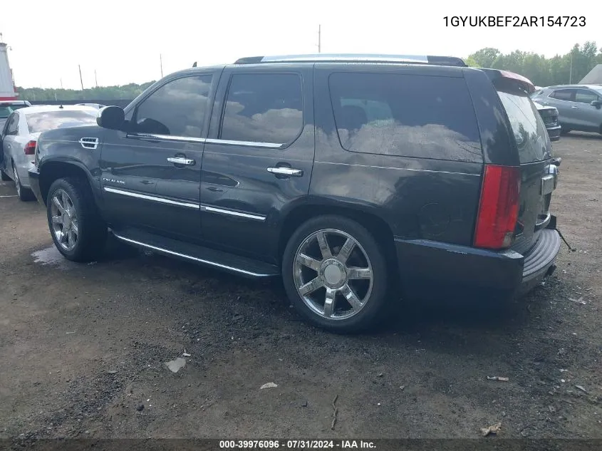 1GYUKBEF2AR154723 2010 Cadillac Escalade Luxury