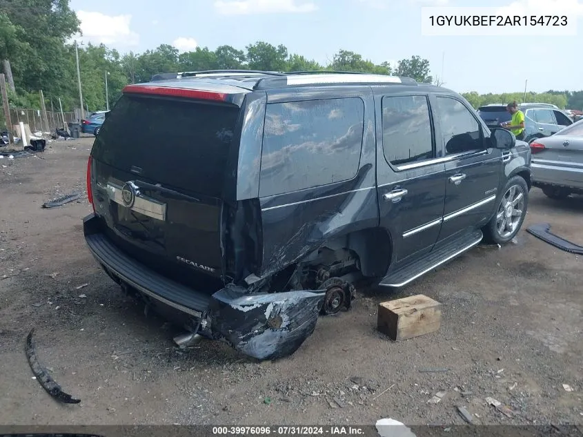 2010 Cadillac Escalade Luxury VIN: 1GYUKBEF2AR154723 Lot: 39976096