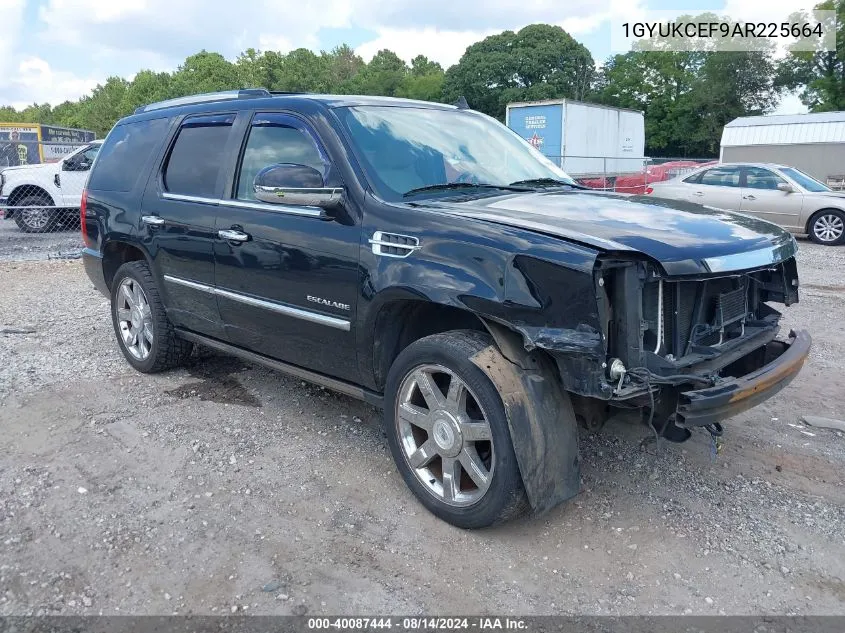 1GYUKCEF9AR225664 2010 Cadillac Escalade Premium