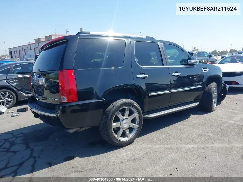 2010 Cadillac Escalade Luxury VIN: 1GYUKBEF8AR211524 Lot: 40104950