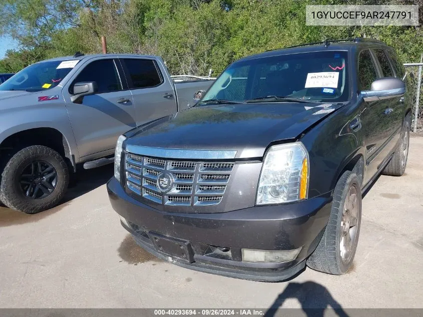 1GYUCCEF9AR247791 2010 Cadillac Escalade Premium