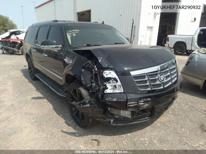 1GYUKHEF7AR290932 2010 Cadillac Escalade Esv Luxury