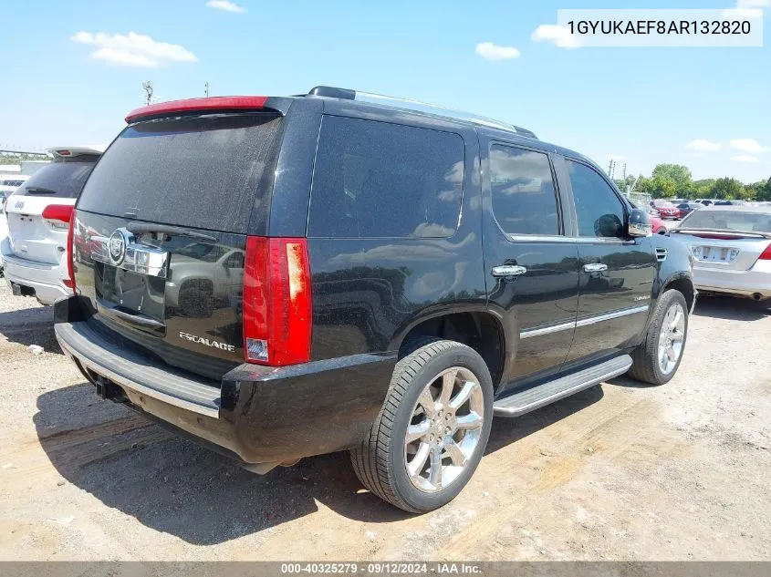 2010 Cadillac Escalade Standard VIN: 1GYUKAEF8AR132820 Lot: 40325279