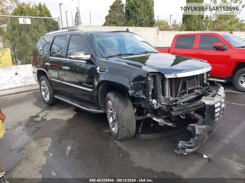 2010 Cadillac Escalade Luxury VIN: 1GYUKBEF5AR153596 Lot: 40326904