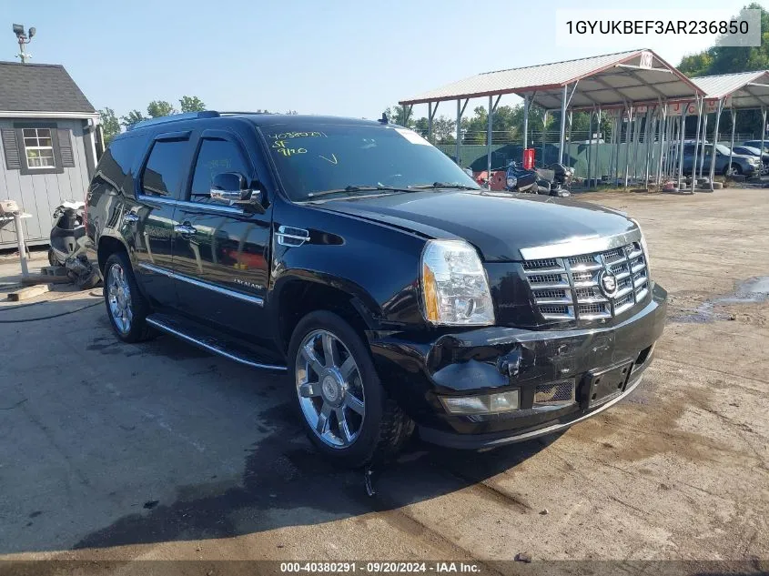 2010 Cadillac Escalade Luxury VIN: 1GYUKBEF3AR236850 Lot: 40380291