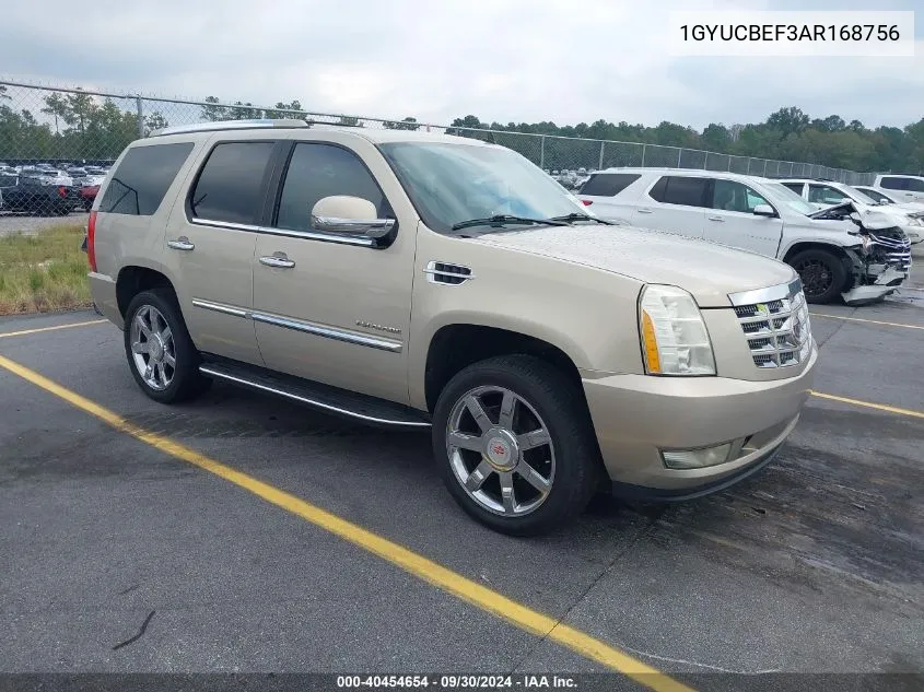 1GYUCBEF3AR168756 2010 Cadillac Escalade Luxury