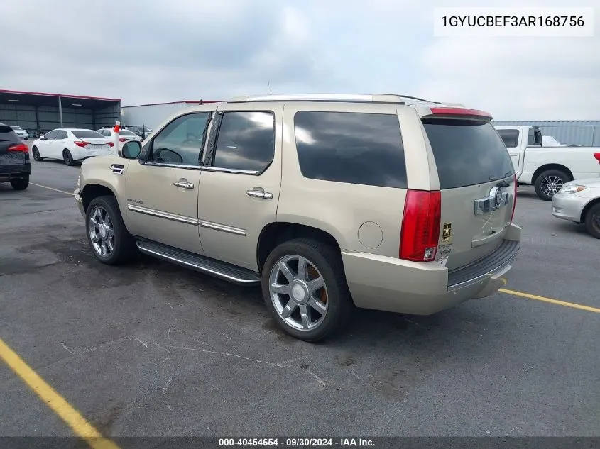 2010 Cadillac Escalade Luxury VIN: 1GYUCBEF3AR168756 Lot: 40454654