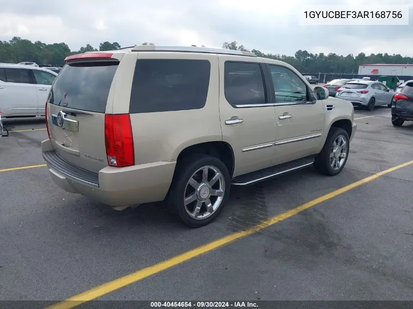 1GYUCBEF3AR168756 2010 Cadillac Escalade Luxury