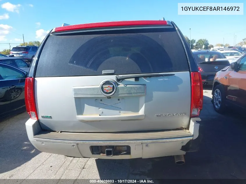 2010 Cadillac Escalade Premium VIN: 1GYUKCEF8AR146972 Lot: 40609803