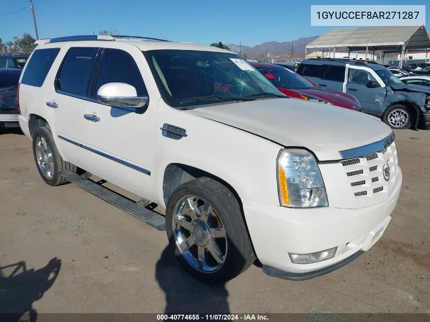 2010 Cadillac Escalade Premium VIN: 1GYUCCEF8AR271287 Lot: 40774655