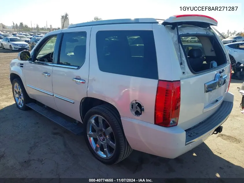 2010 Cadillac Escalade Premium VIN: 1GYUCCEF8AR271287 Lot: 40774655