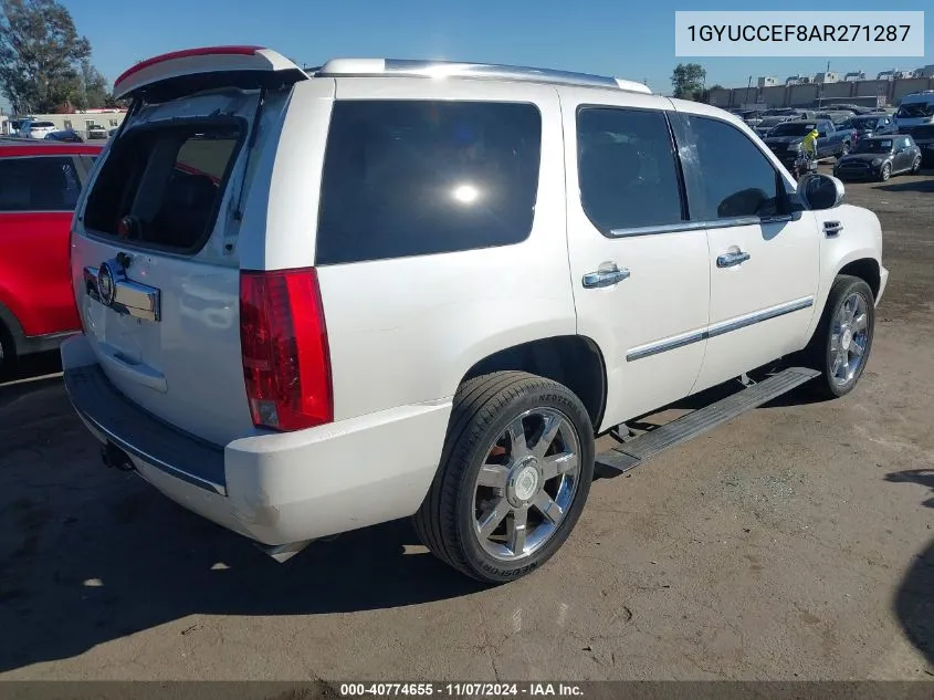 2010 Cadillac Escalade Premium VIN: 1GYUCCEF8AR271287 Lot: 40774655