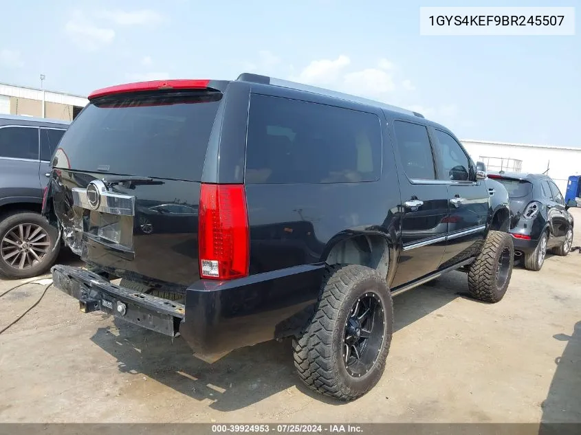 2011 Cadillac Escalade Esv Platinum Edition VIN: 1GYS4KEF9BR245507 Lot: 39924953