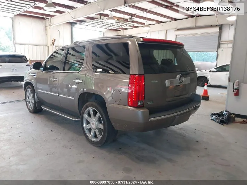 1GYS4BEF3BR138176 2011 Cadillac Escalade Luxury