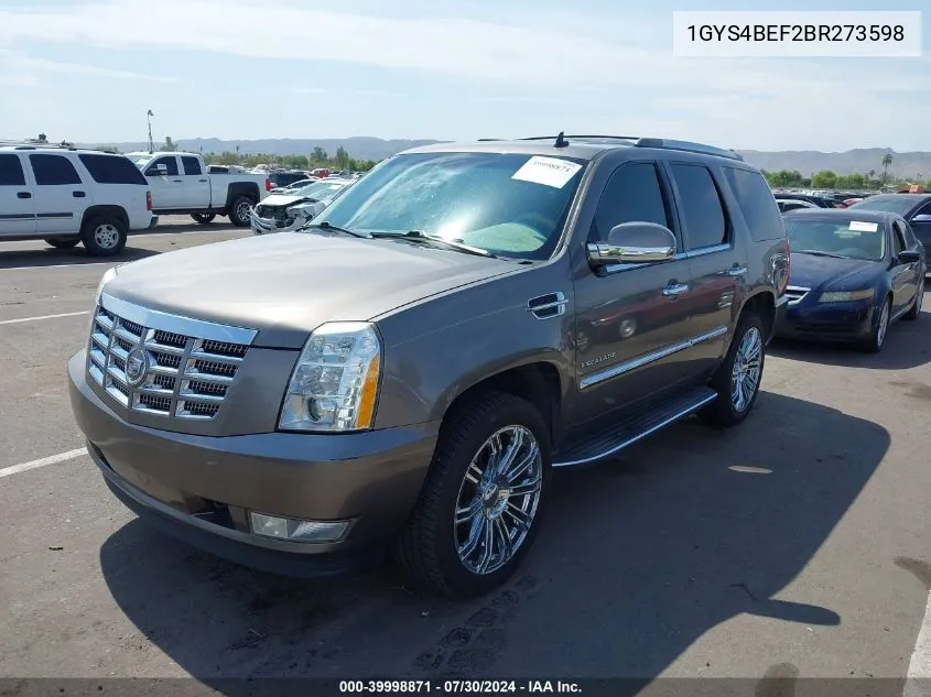 1GYS4BEF2BR273598 2011 Cadillac Escalade Luxury