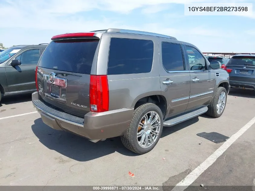 2011 Cadillac Escalade Luxury VIN: 1GYS4BEF2BR273598 Lot: 39998871