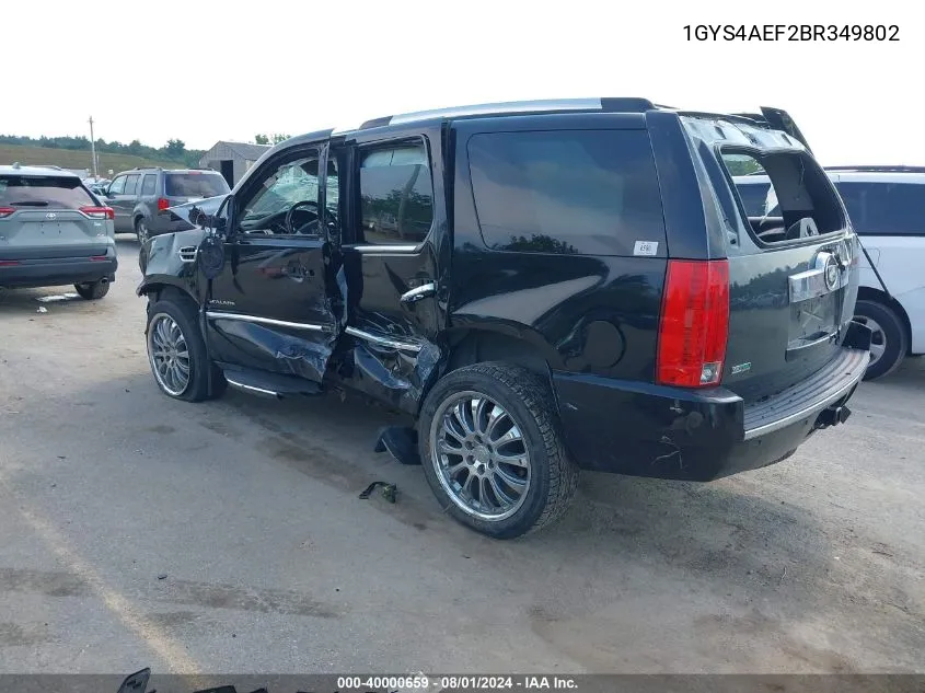 1GYS4AEF2BR349802 2011 Cadillac Escalade Standard