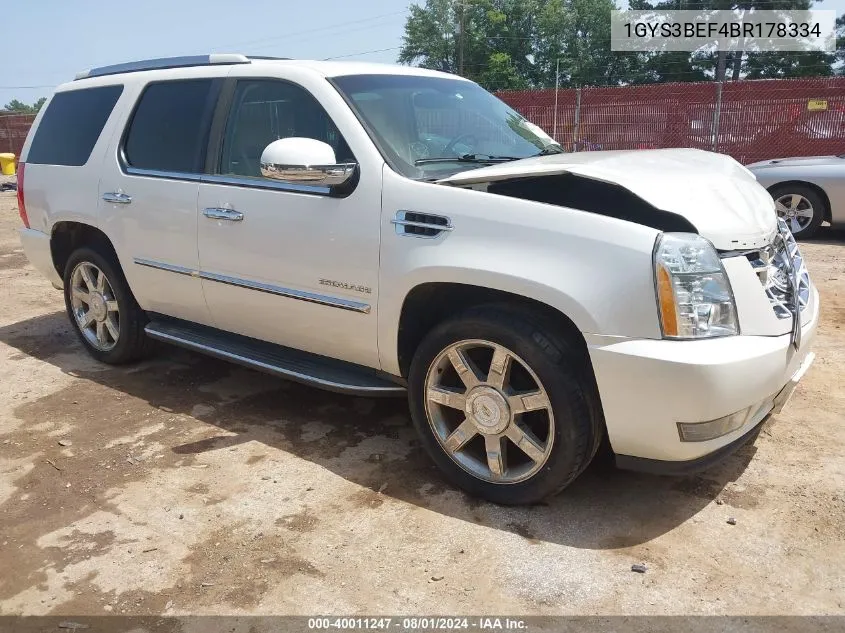 2011 Cadillac Escalade Luxury VIN: 1GYS3BEF4BR178334 Lot: 40011247