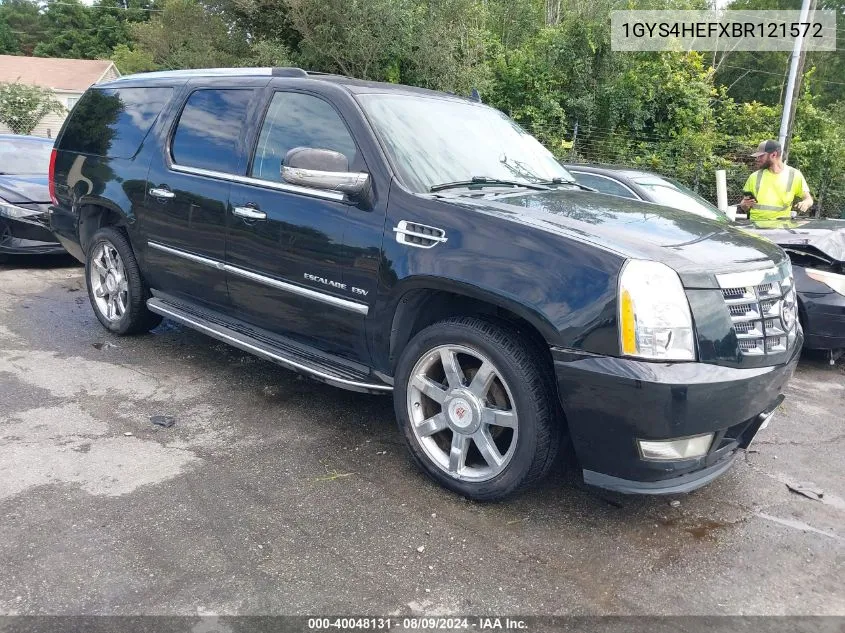 1GYS4HEFXBR121572 2011 Cadillac Escalade Esv Luxury