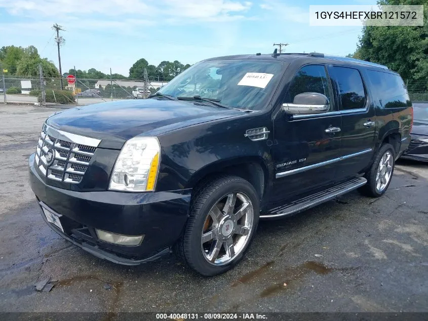 2011 Cadillac Escalade Esv Luxury VIN: 1GYS4HEFXBR121572 Lot: 40048131