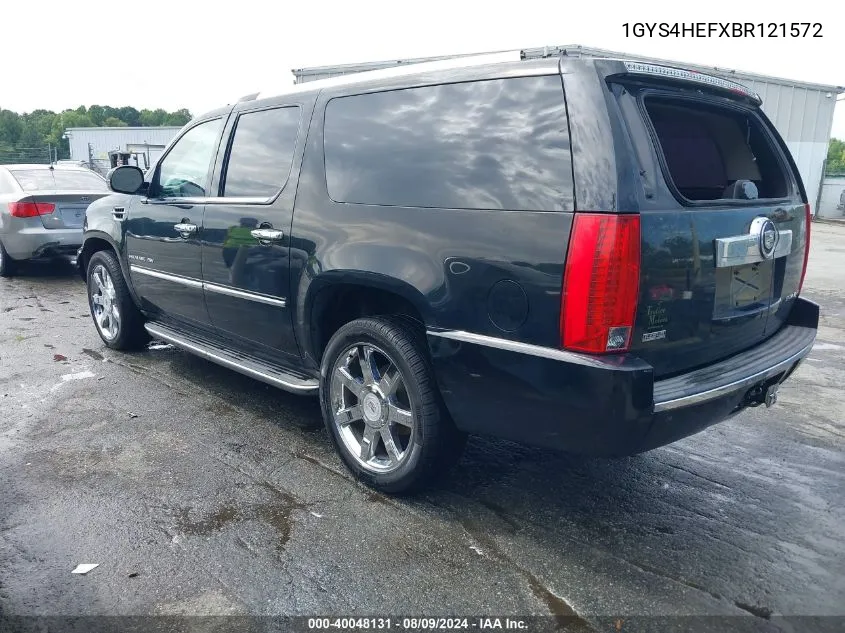 2011 Cadillac Escalade Esv Luxury VIN: 1GYS4HEFXBR121572 Lot: 40048131