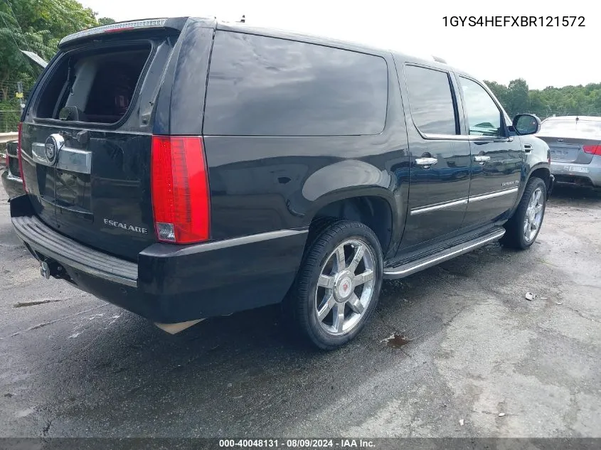 1GYS4HEFXBR121572 2011 Cadillac Escalade Esv Luxury