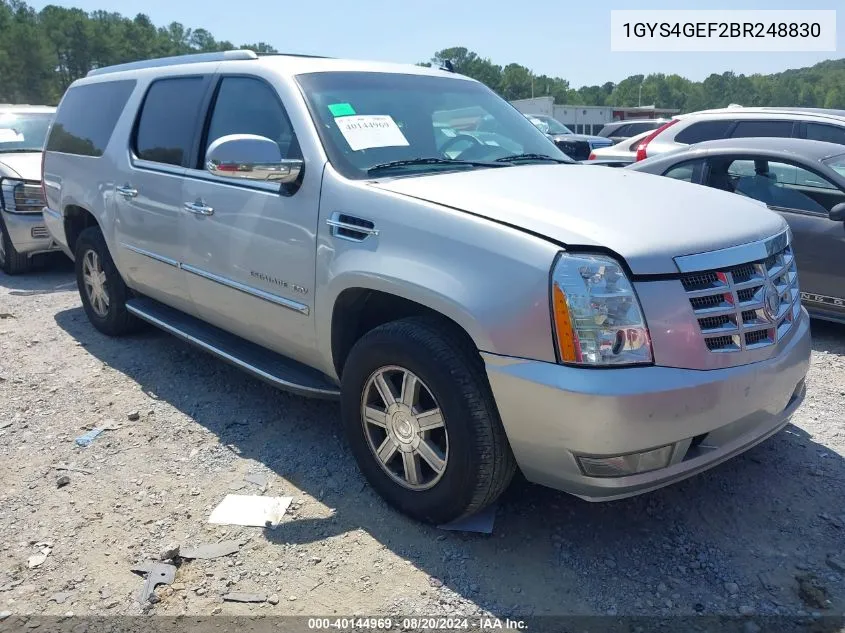 1GYS4GEF2BR248830 2011 Cadillac Escalade Esv Standard